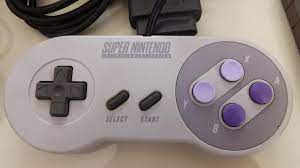 Controle retrô do Super Nintendo