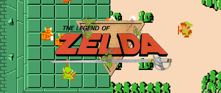 Gameplay clássico de The Legend of Zelda